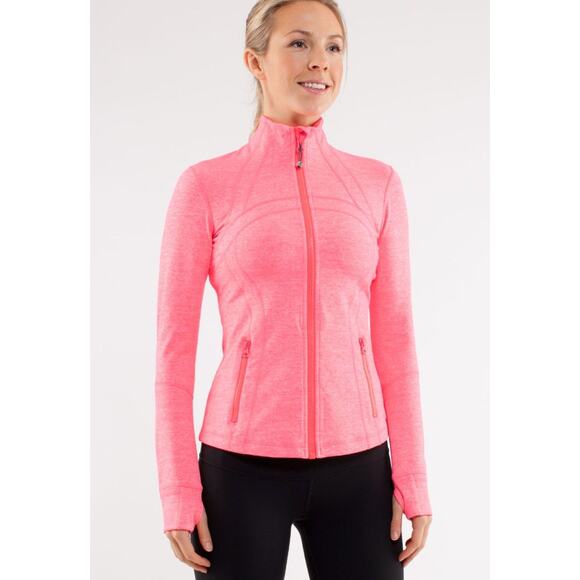 lululemon athletica Jackets & Blazers - Lululemon Define Jacket Heathered Flash Pink Size 6